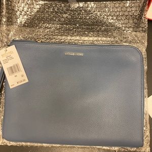 MK New Large Tech Zipper Clutch